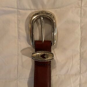 Brighton leather belt with heart detail